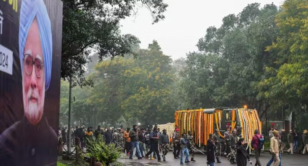 রাষ্ট্রীয় মর্যাদায় মনমোহন সিংয়ের শেষ যাত্রা